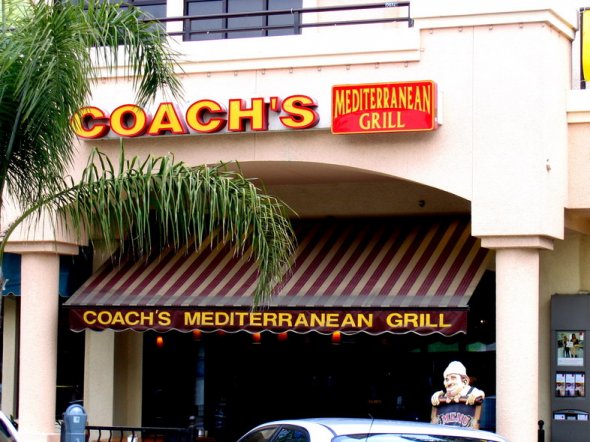 Coach’s Mediterranean Grill in Huntington Beach, California
